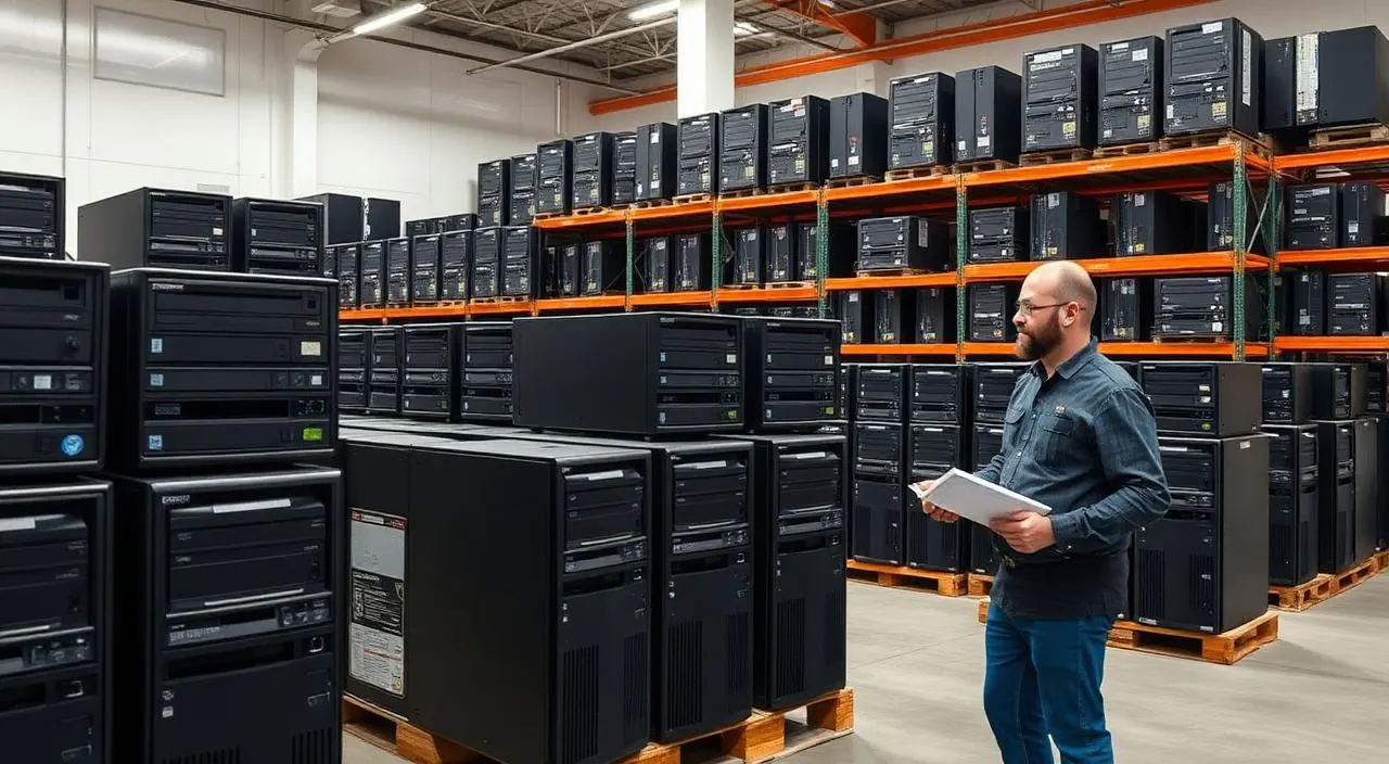Logística reversa de computadores corporativos organizados em pallets