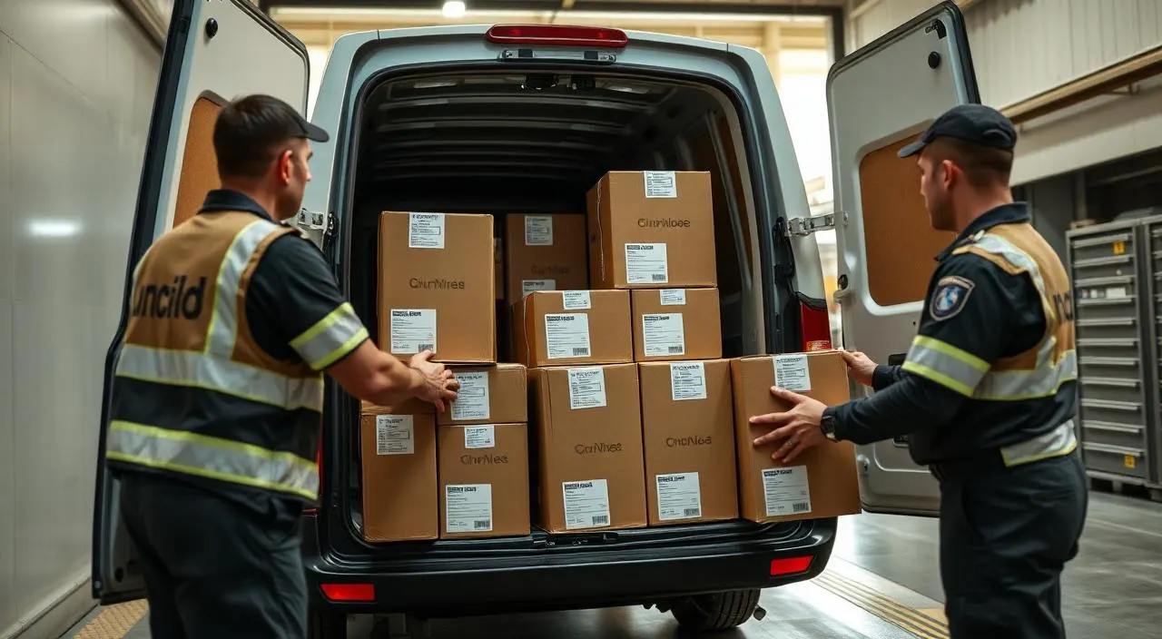 Transporte de celulares corporativos em lotes lacrados com gerenciamento de risco
