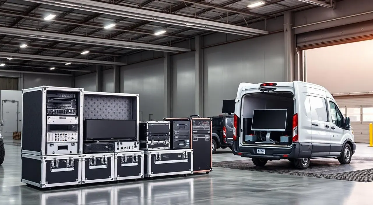 Transporte de equipamentos de TI em veículo dedicado com suspensão pneumática
